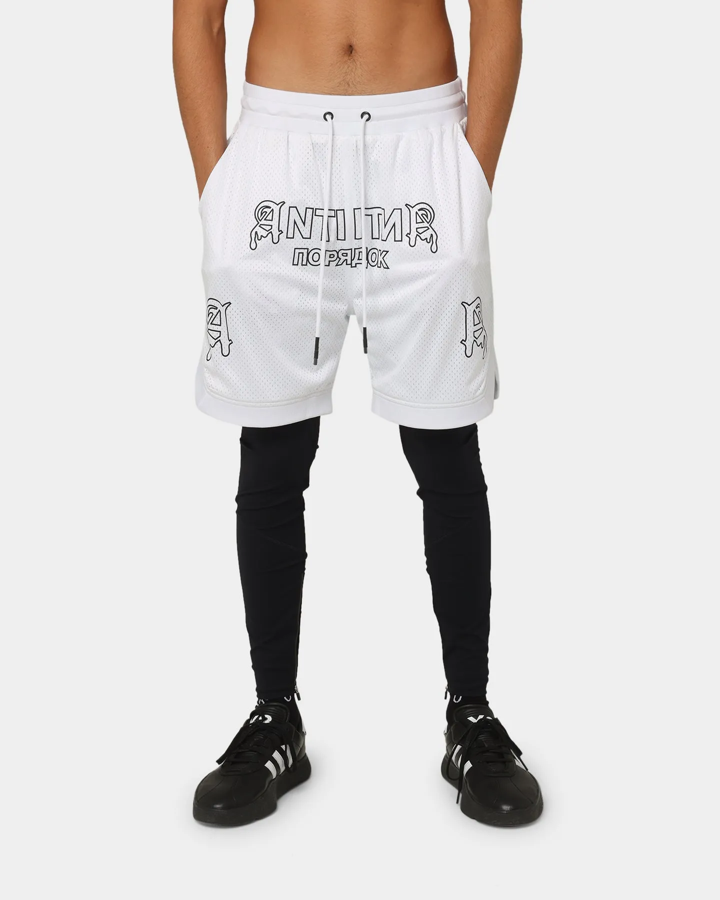 The Anti Order Military Basketball Shorts White/Black