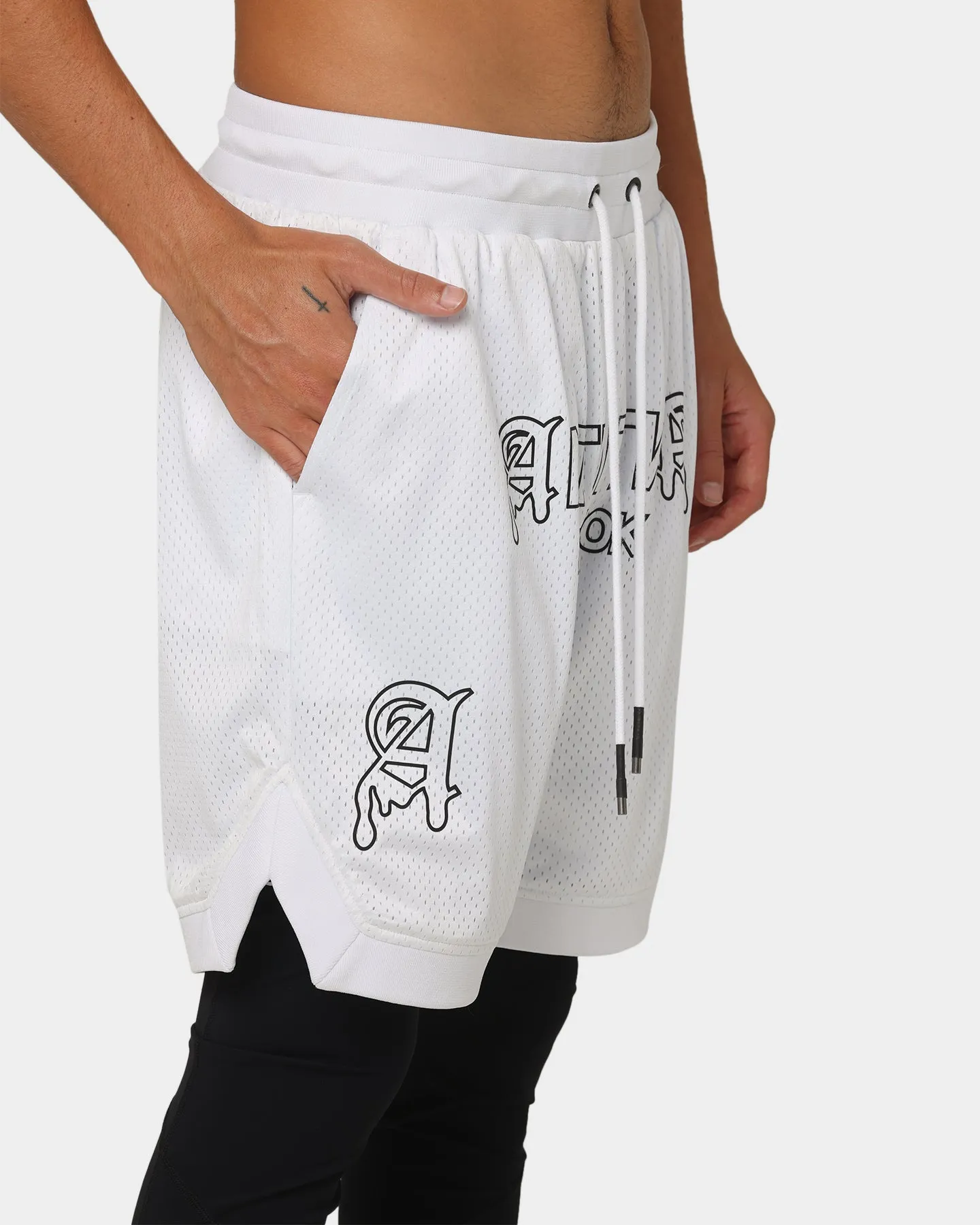 The Anti Order Military Basketball Shorts White/Black