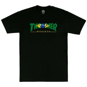 Thrasher Brazil Revista S/S Tee - Black