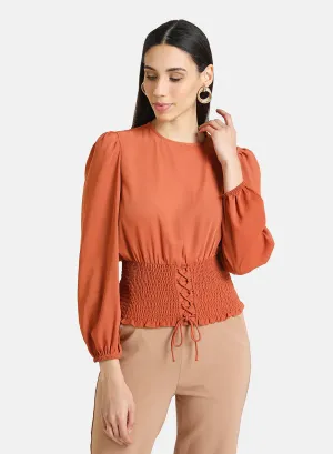 Top With Smocking Detailed