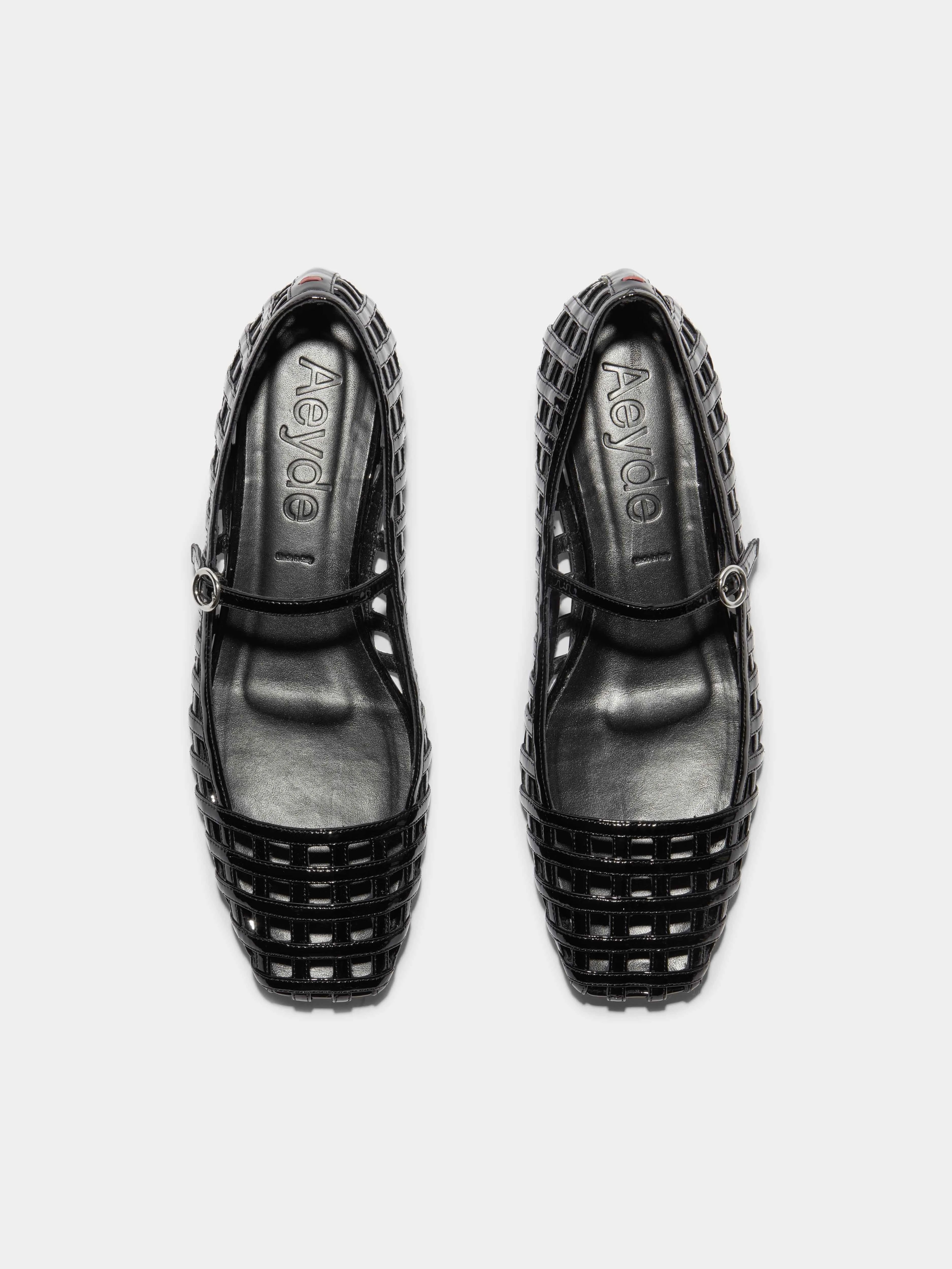 Uma Caged Mary-Jane Flats