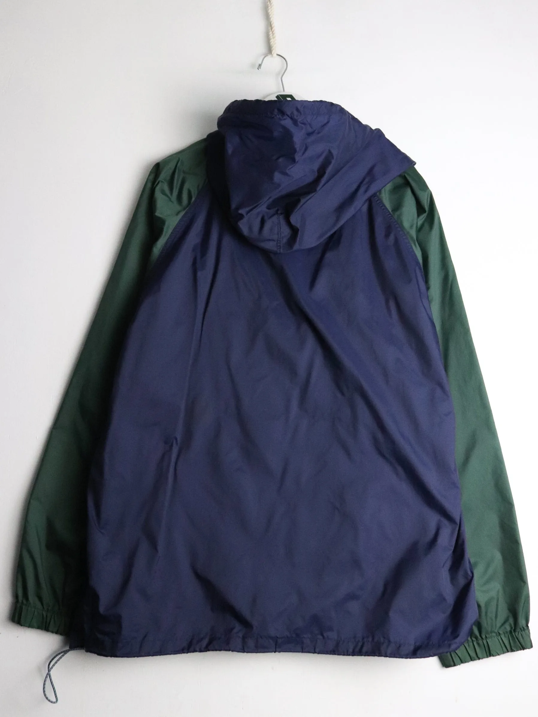 Vintage Slippery Rock University Windbreaker Mens XL Blue Anorak