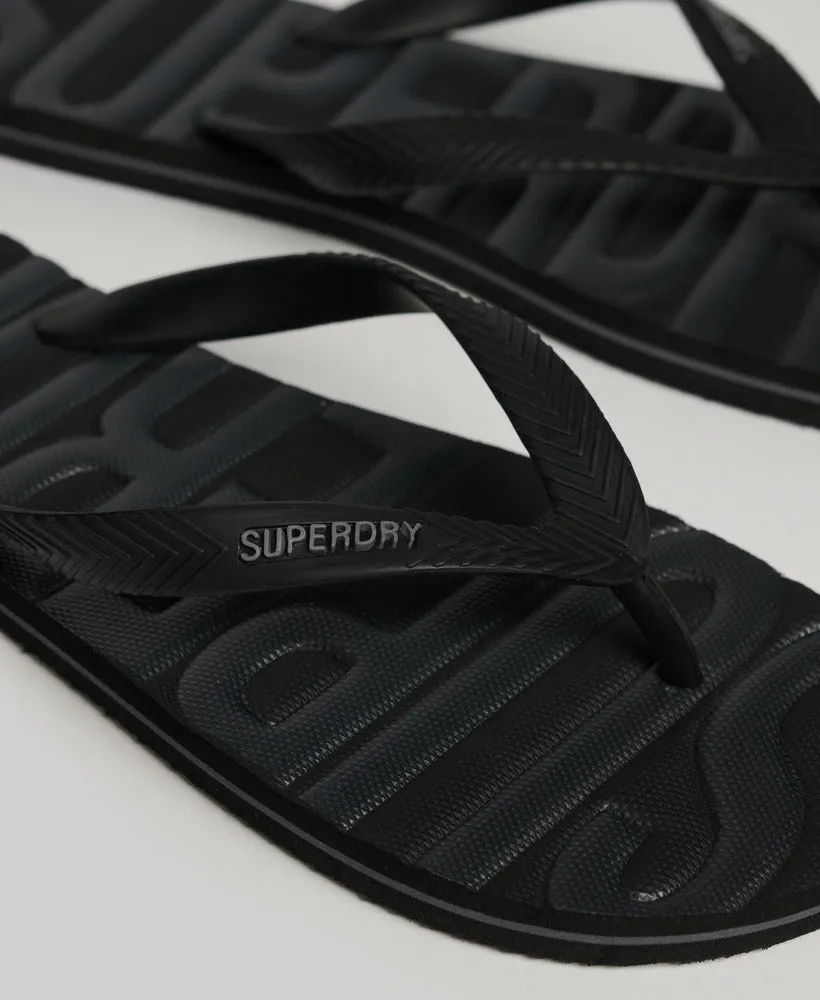 Vintage Vegan Flip Flop - Black Tonal