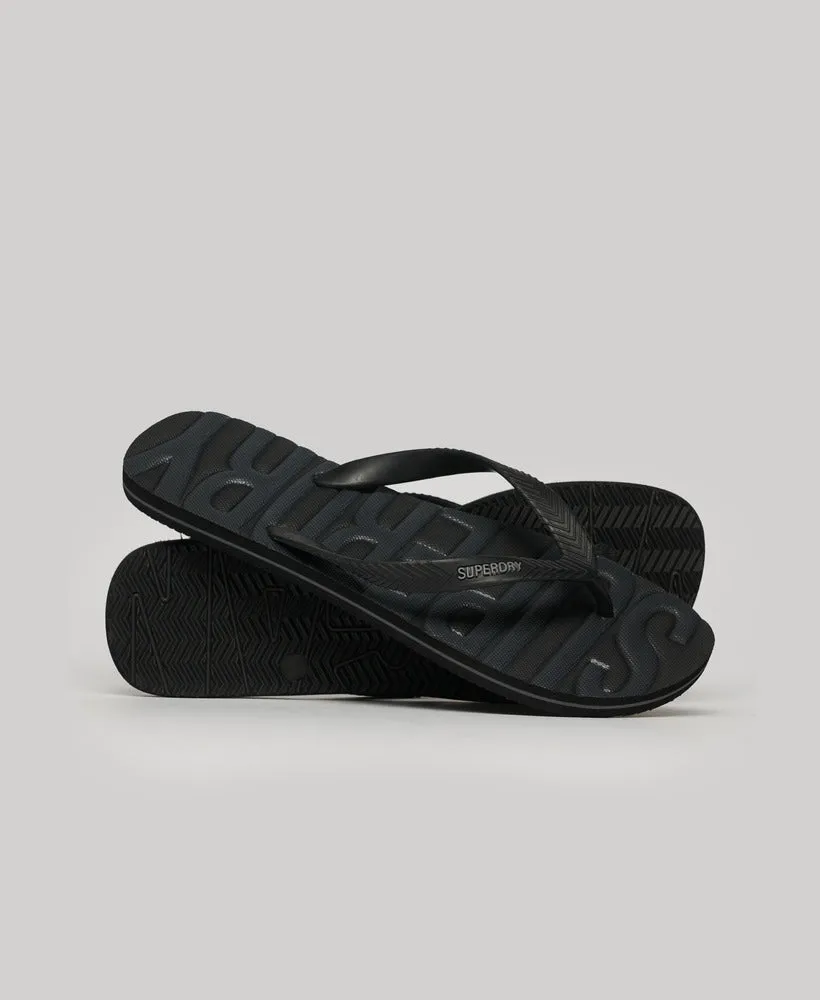 Vintage Vegan Flip Flop - Black Tonal