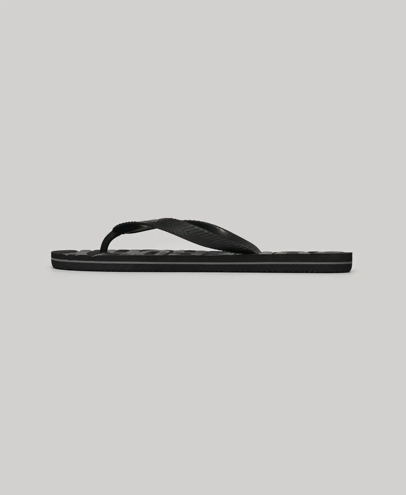 Vintage Vegan Flip Flop - Black Tonal