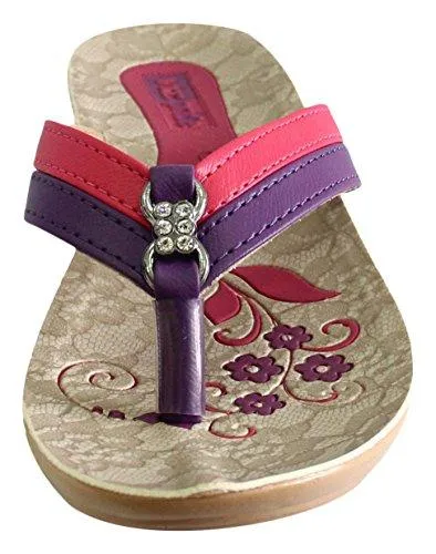 VKC Women's Purple and Pink Fashion Sandals_8 UK