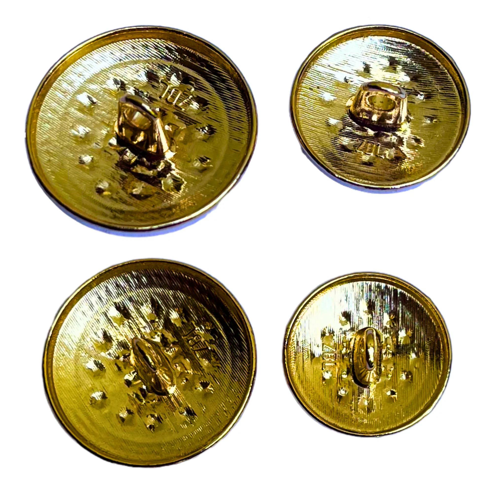 White and Golden Designer Metal Button