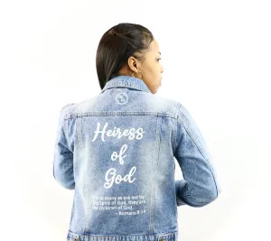 Women's Romans 8:14 Spring Denim Jacket