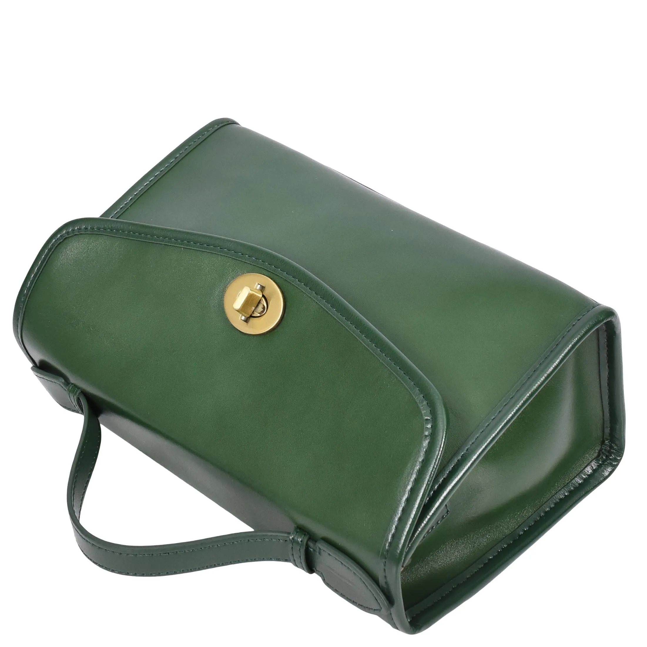 Womens Smooth Leather Crossbody Bag Casual Outgoing Top Handle Handbag A029 Green